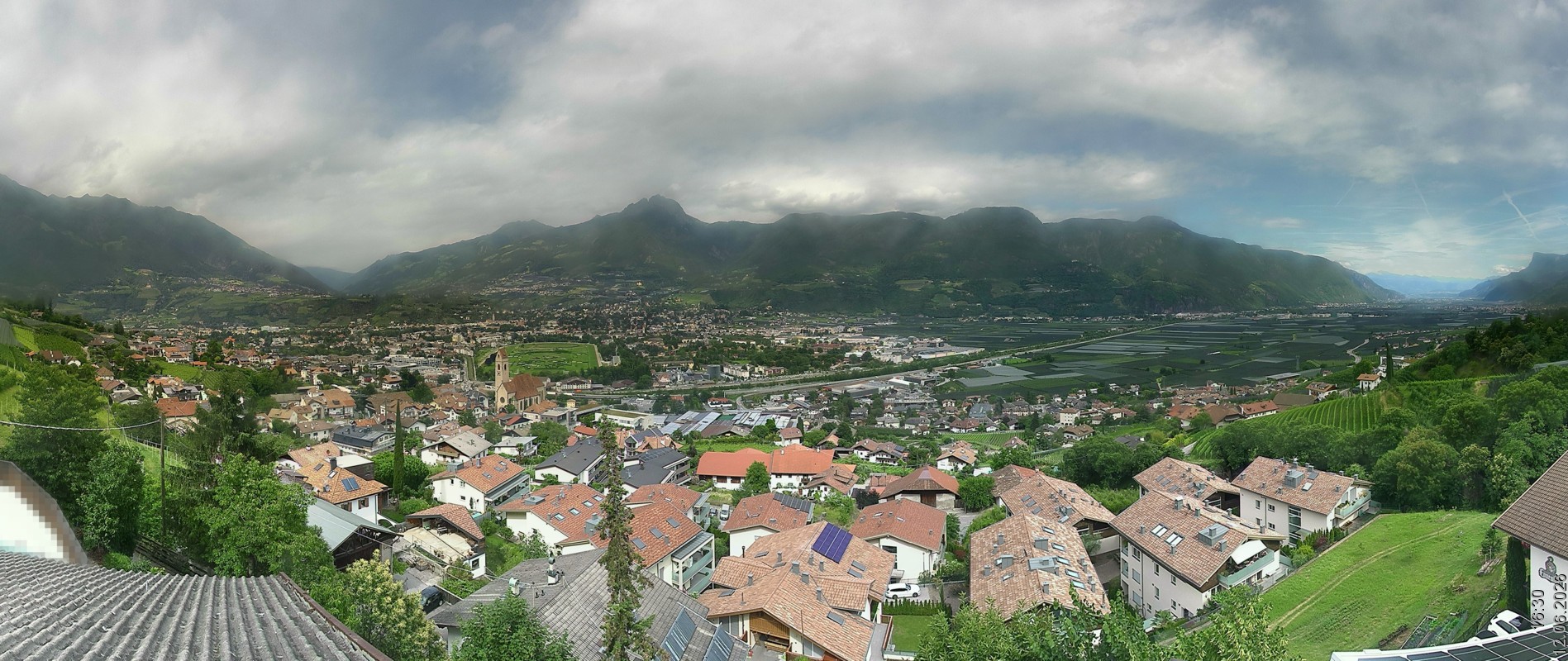 Archiv Foto Webcam Marling - Panorama
