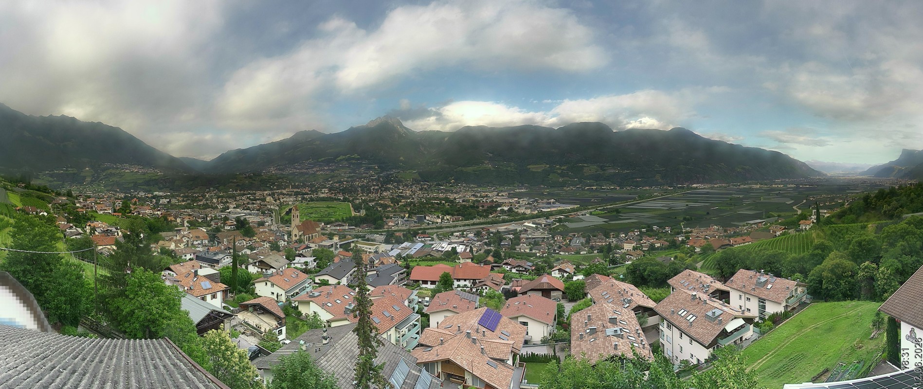 Archiv Foto Webcam Marling - Panorama