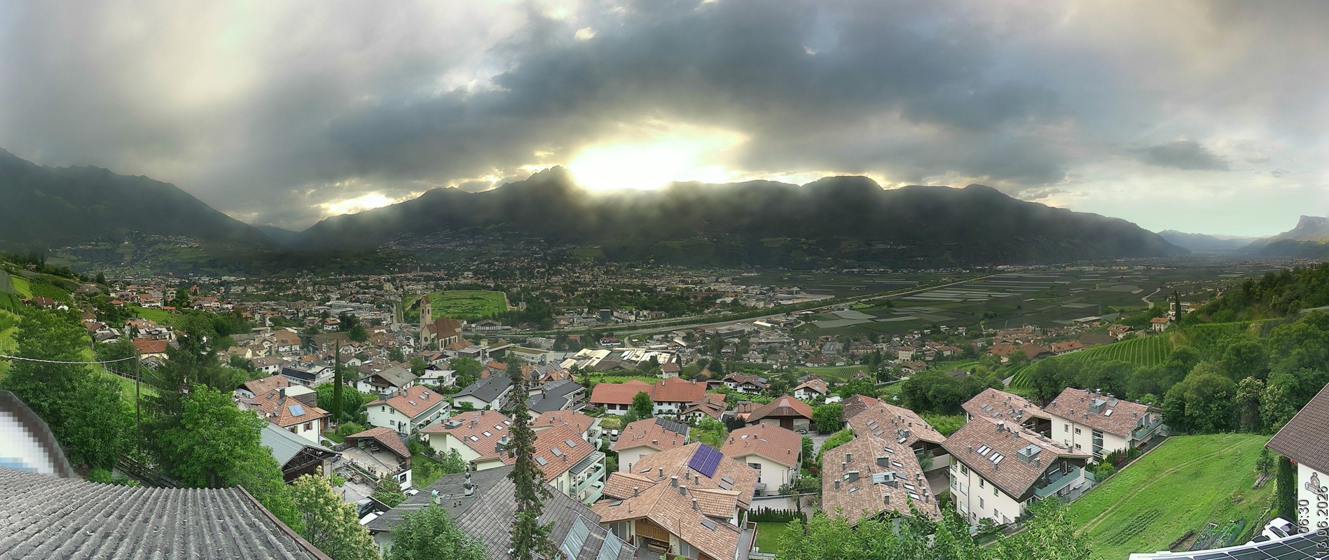 Archiv Foto Webcam Marling - Panorama
