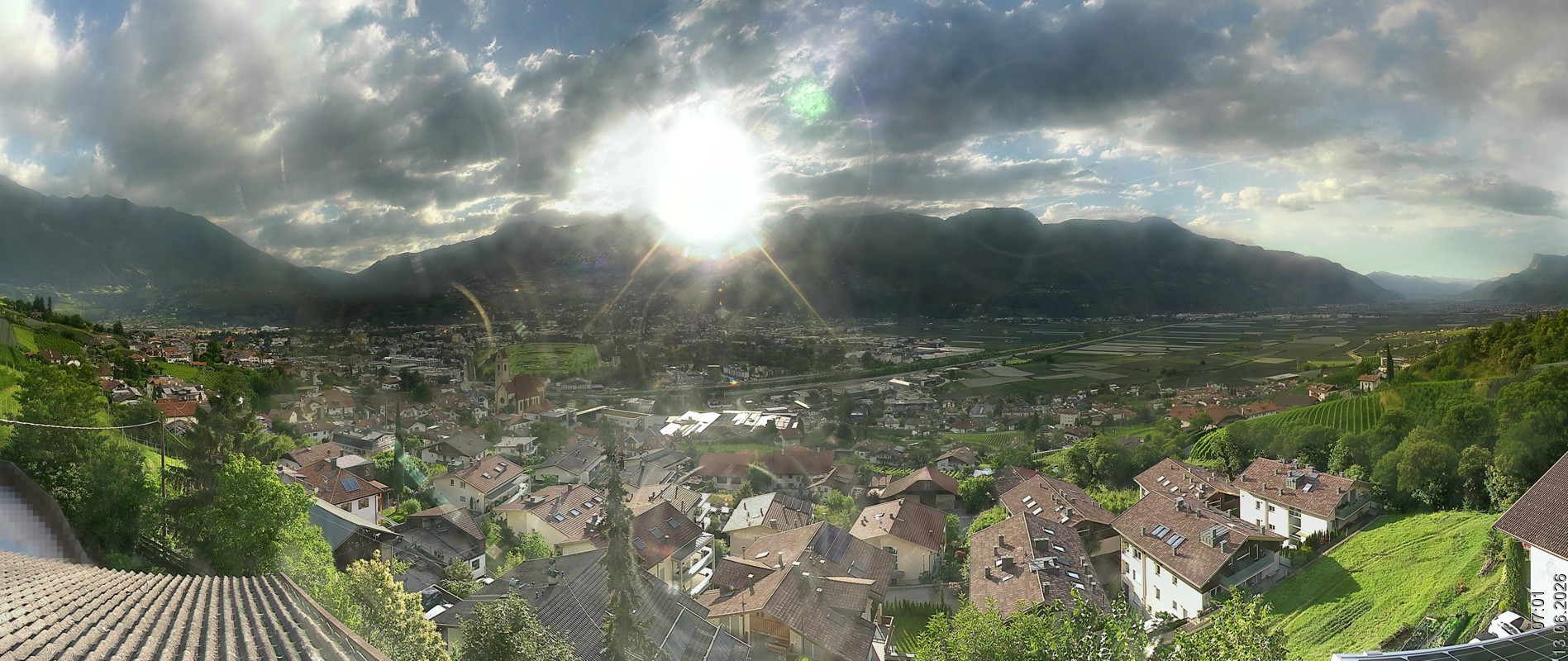 Archiv Foto Webcam Marling - Panorama