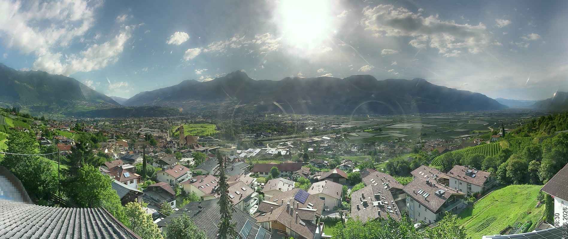 Archiv Foto Webcam Marling - Panorama
