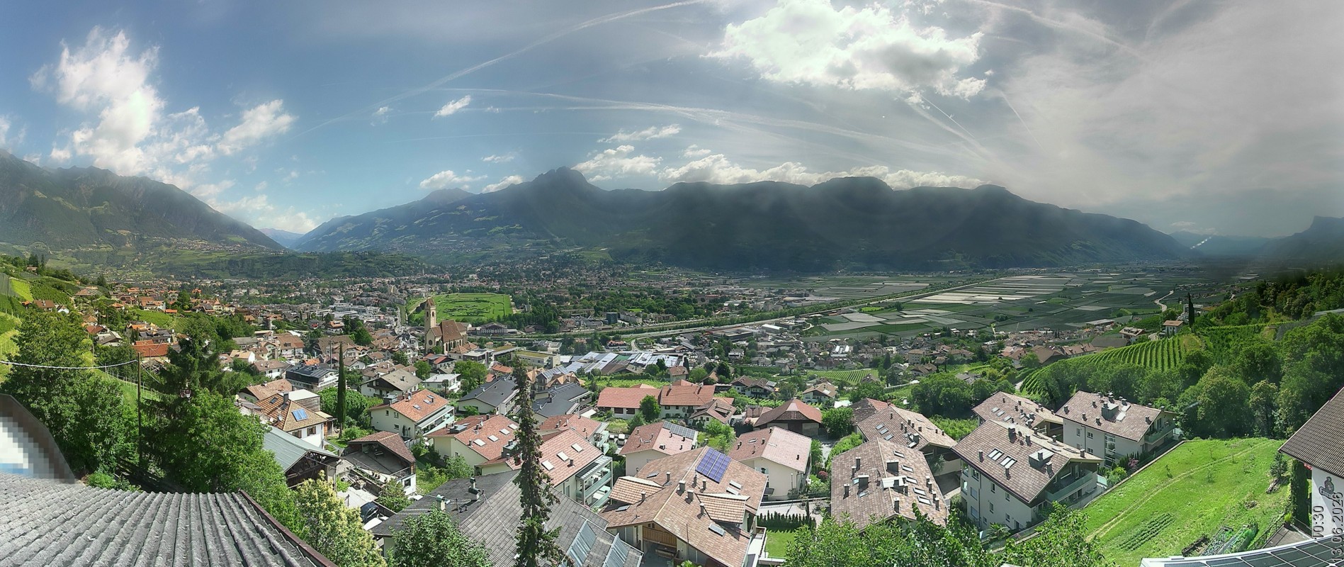 Archiv Foto Webcam Marling - Panorama