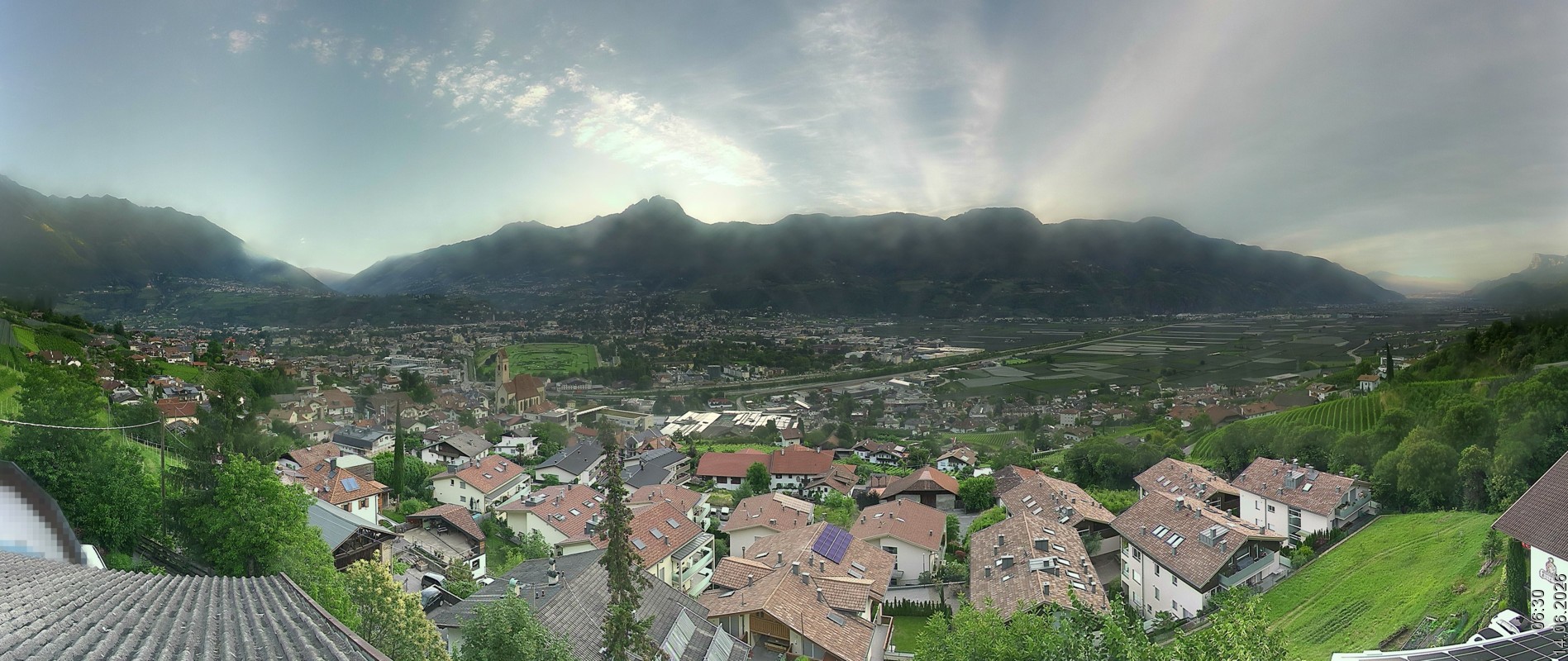Archiv Foto Webcam Marling - Panorama