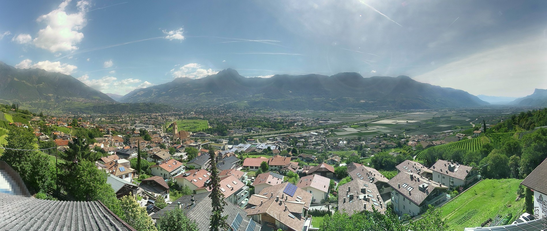 Archiv Foto Webcam Marling - Panorama