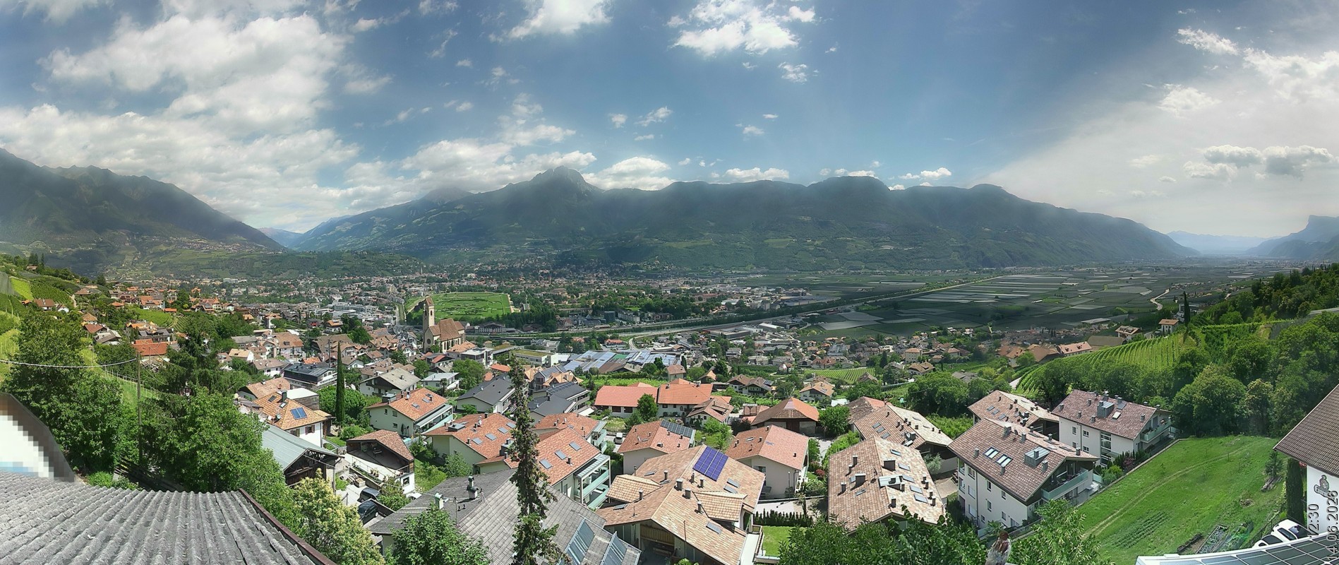 Archiv Foto Webcam Marling - Panorama