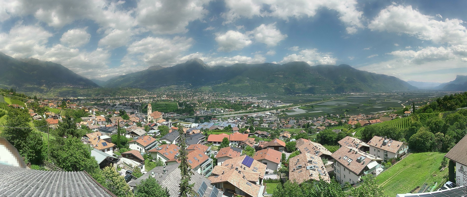 Archiv Foto Webcam Marling - Panorama