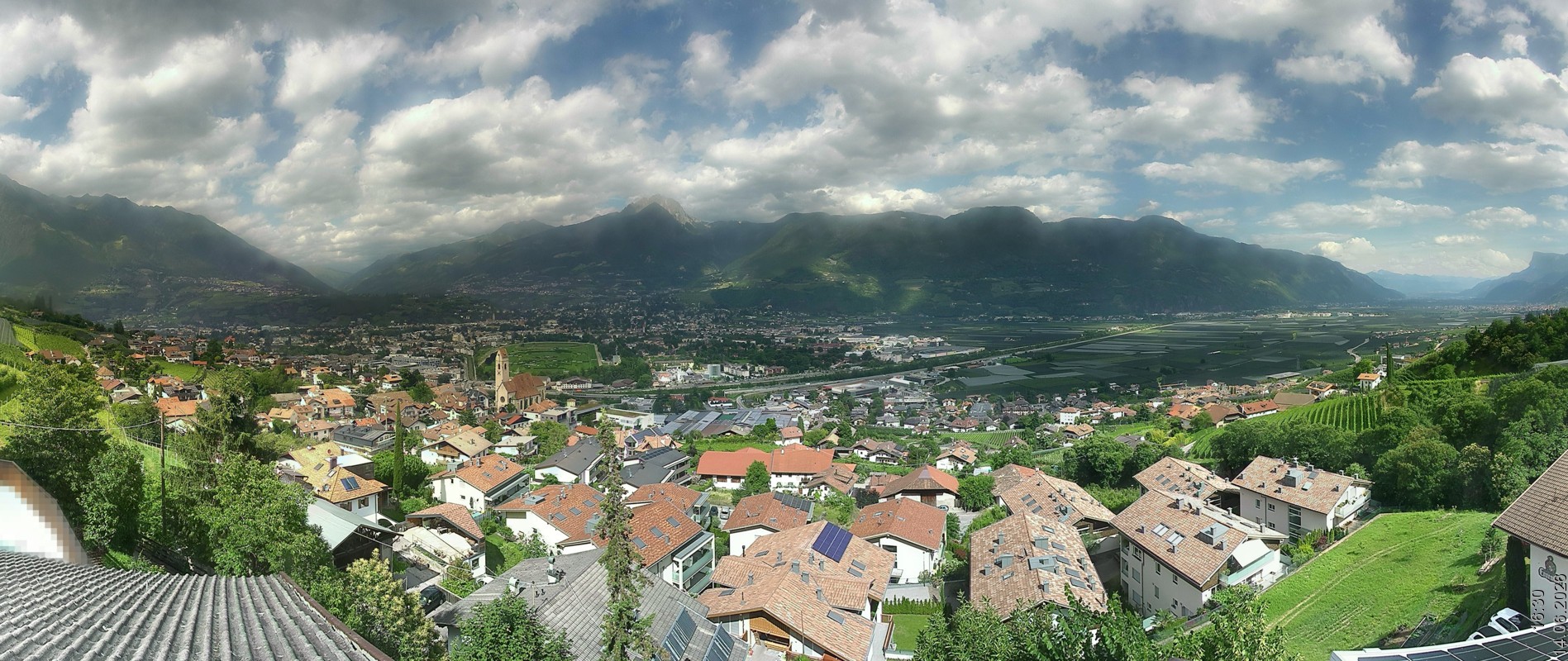 Archiv Foto Webcam Marling - Panorama