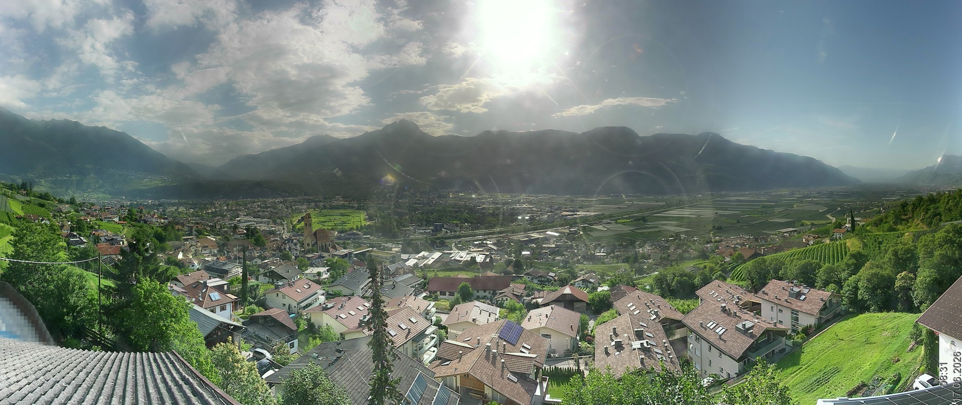 Archiv Foto Webcam Marling - Panorama
