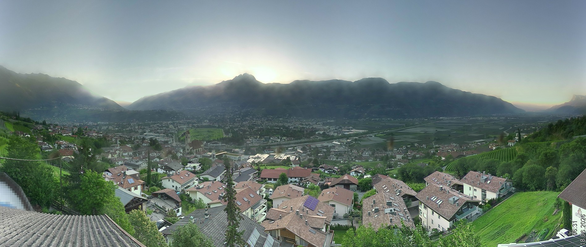 Archiv Foto Webcam Marling - Panorama