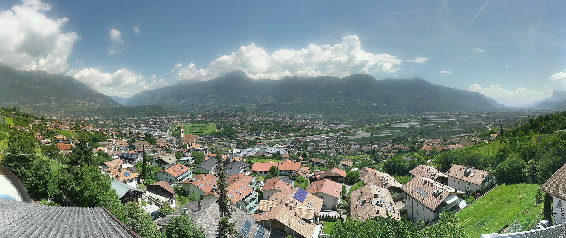 Archiv Foto Webcam Marling - Panorama