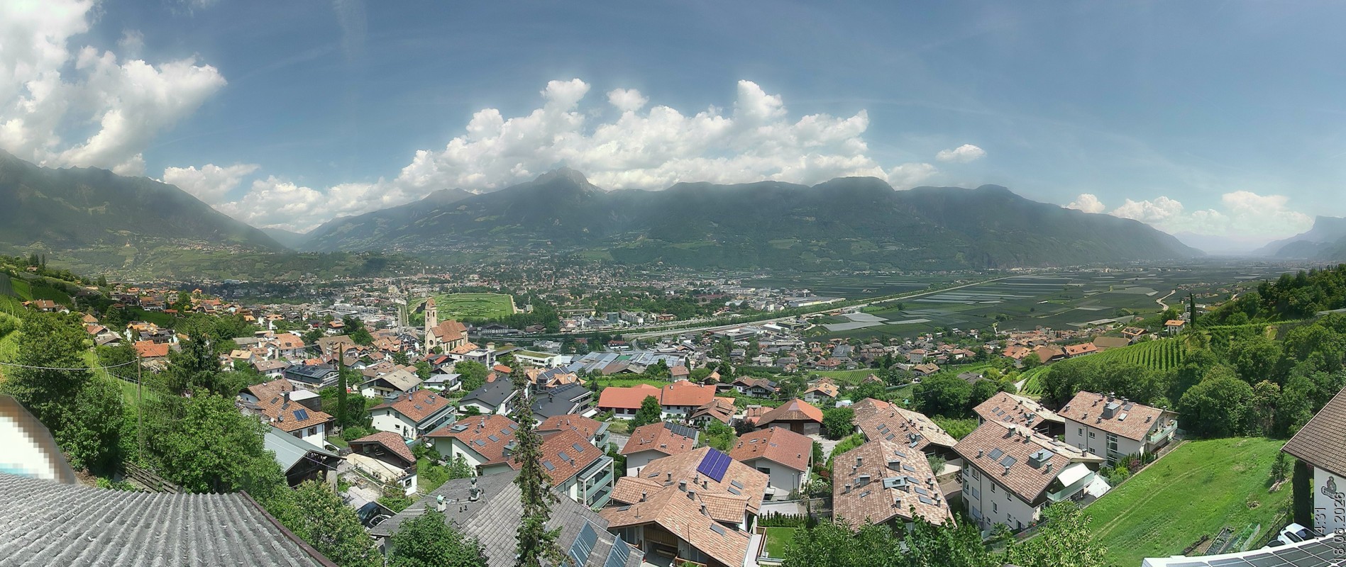 Archiv Foto Webcam Marling - Panorama