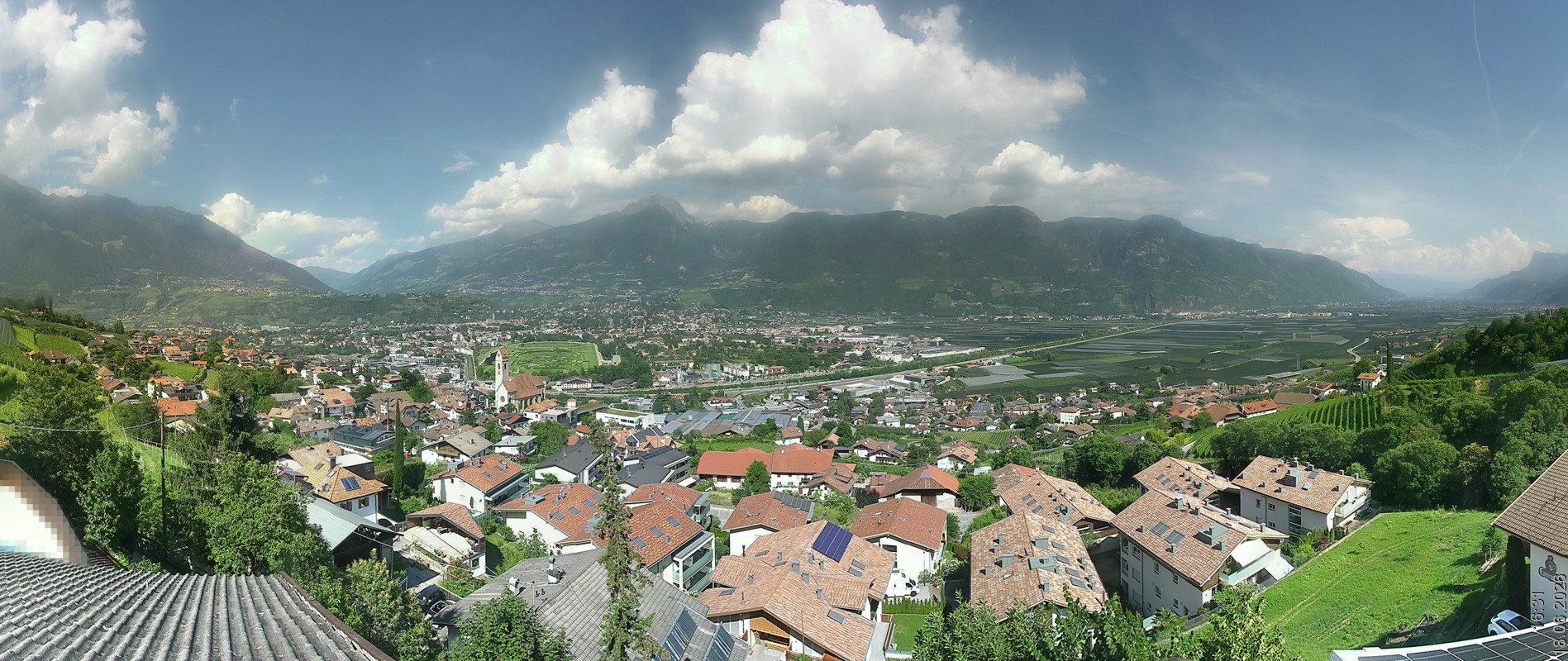 Archiv Foto Webcam Marling - Panorama