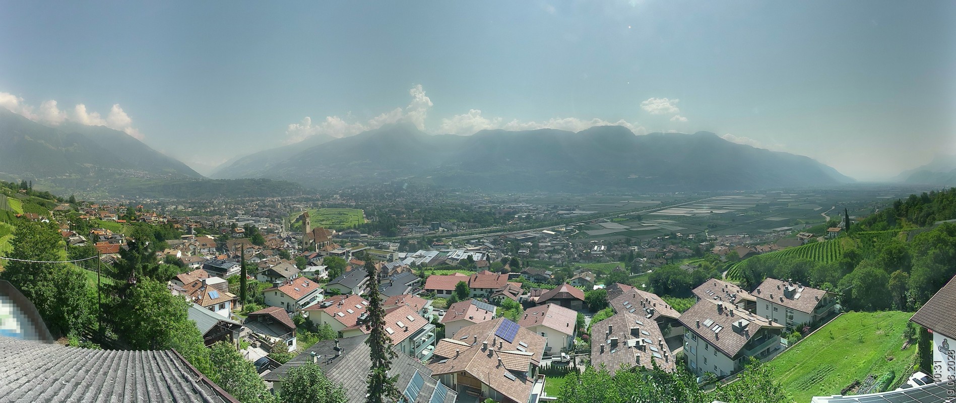 Archiv Foto Webcam Marling - Panorama