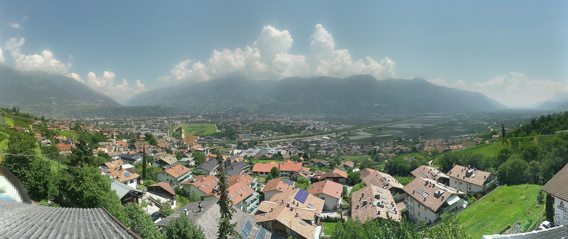 Archiv Foto Webcam Marling - Panorama