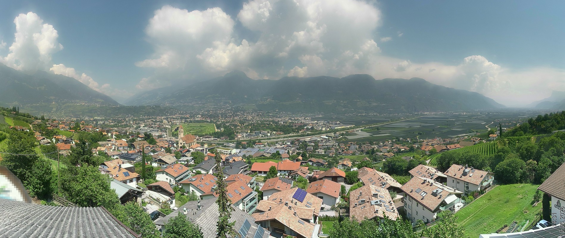 Archiv Foto Webcam Marling - Panorama