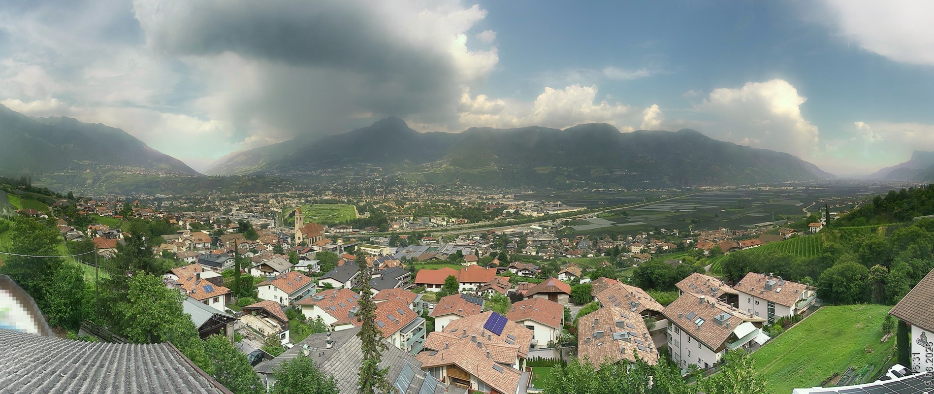 Archiv Foto Webcam Marling - Panorama
