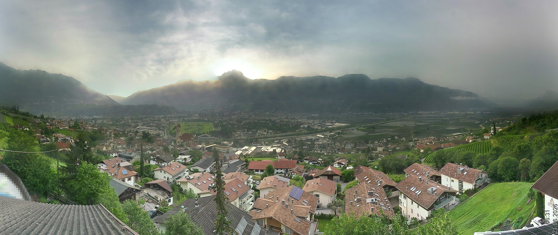 Archiv Foto Webcam Marling - Panorama