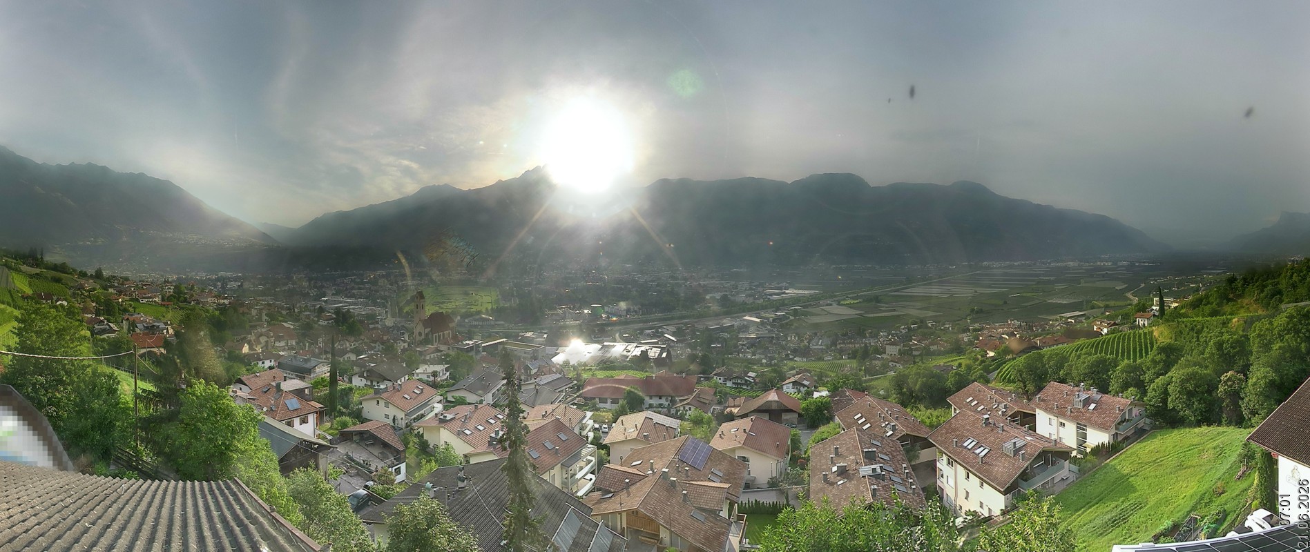 Archiv Foto Webcam Marling - Panorama