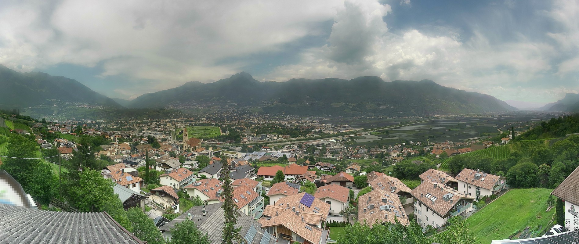 Archiv Foto Webcam Marling - Panorama