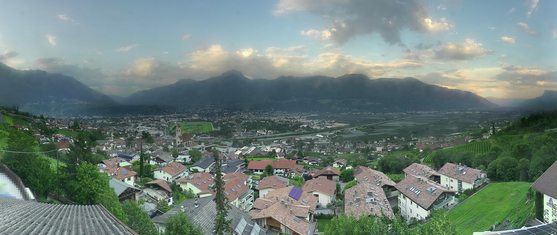 Archiv Foto Webcam Marling - Panorama