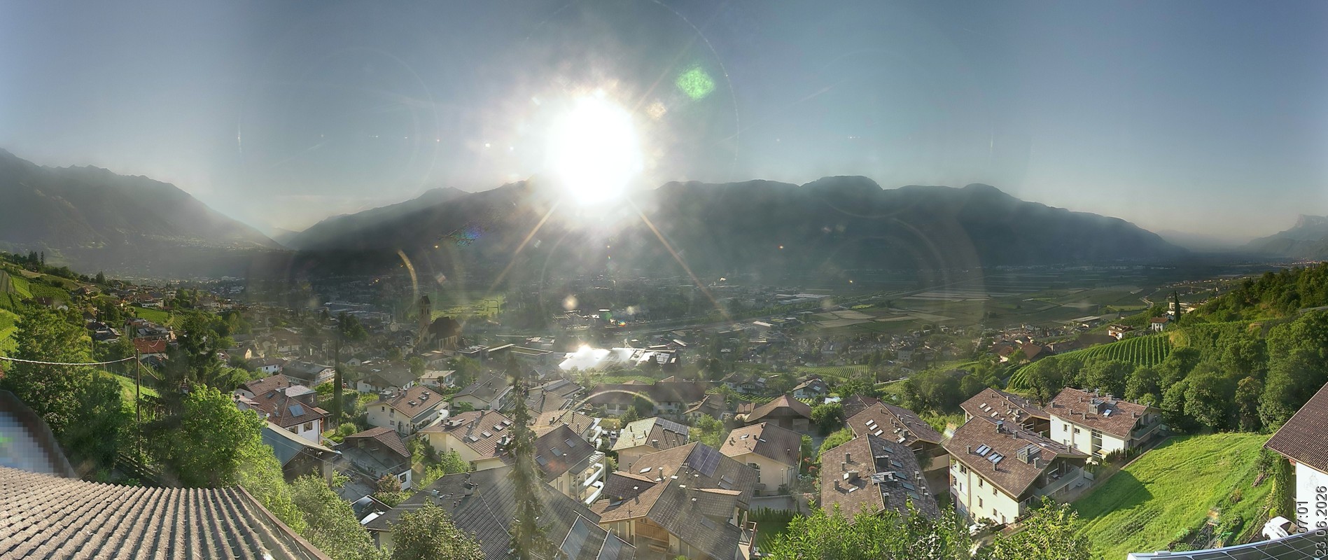 Archiv Foto Webcam Marling - Panorama