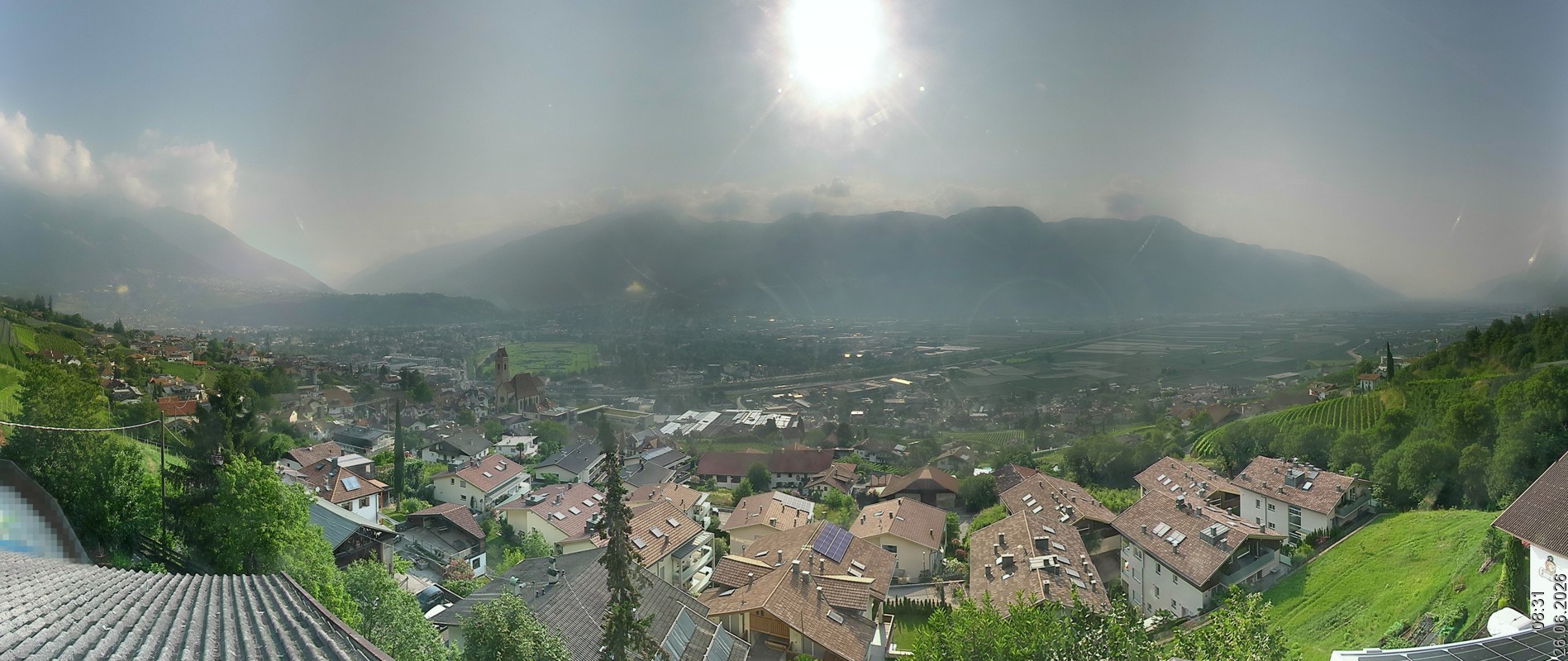 Archiv Foto Webcam Marling - Panorama