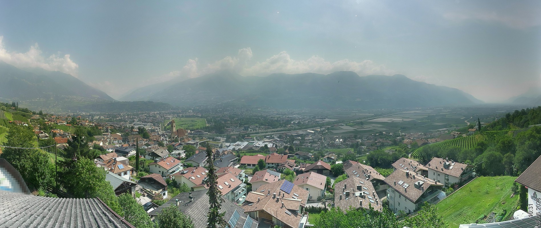 Archiv Foto Webcam Marling - Panorama