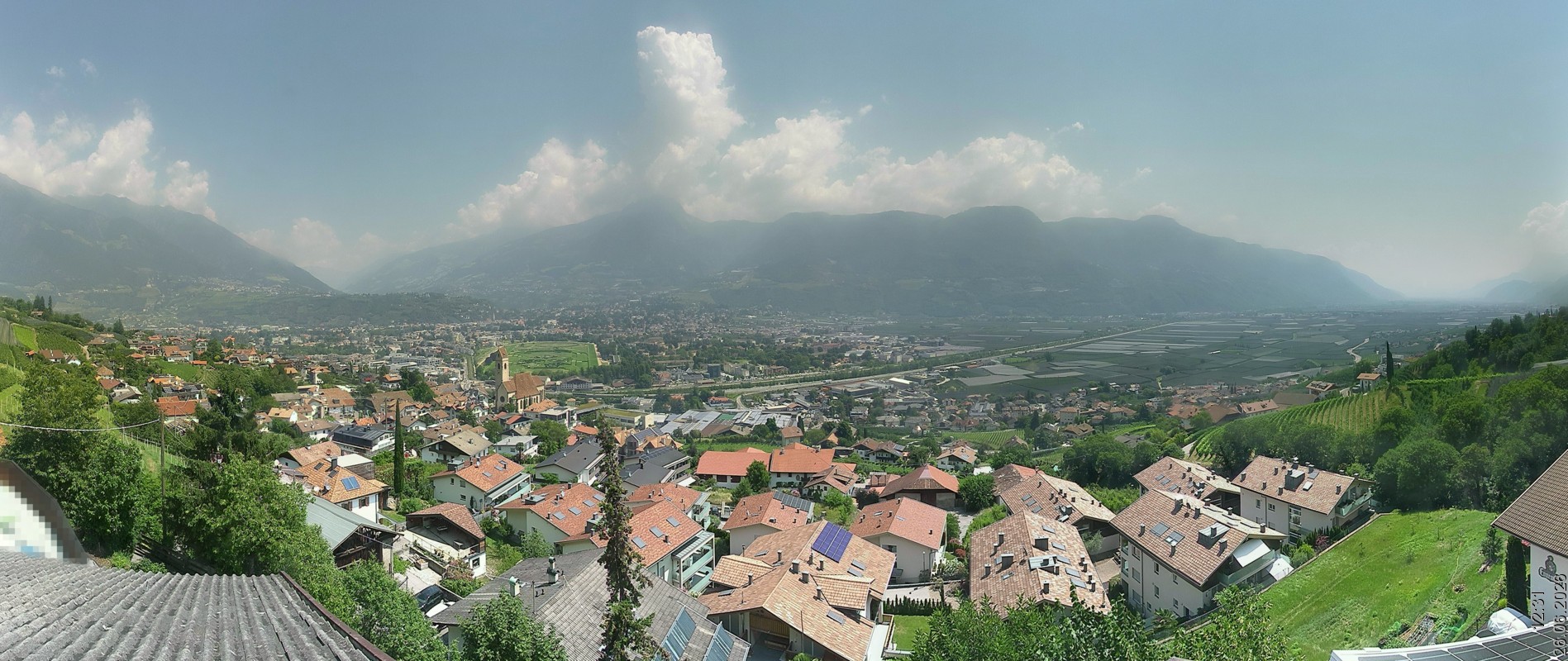 Archiv Foto Webcam Marling - Panorama