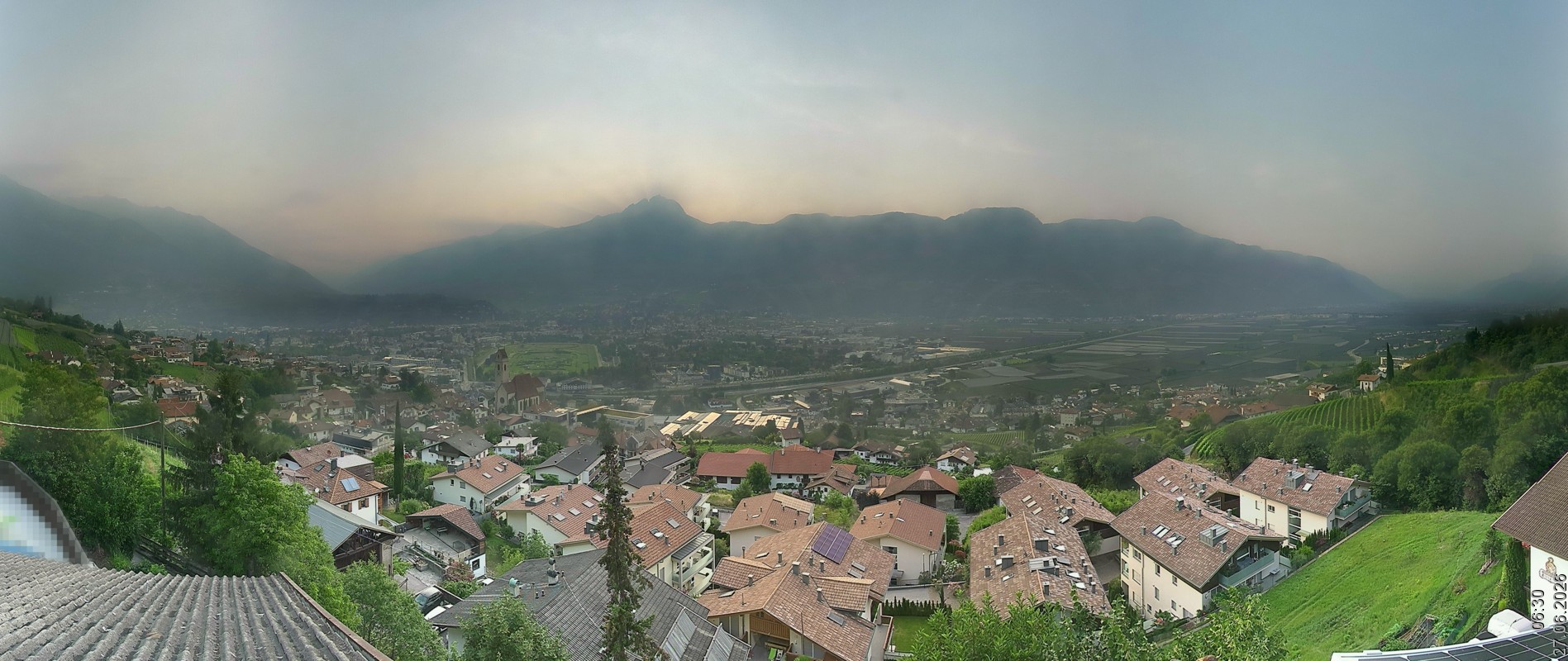 Archiv Foto Webcam Marling - Panorama