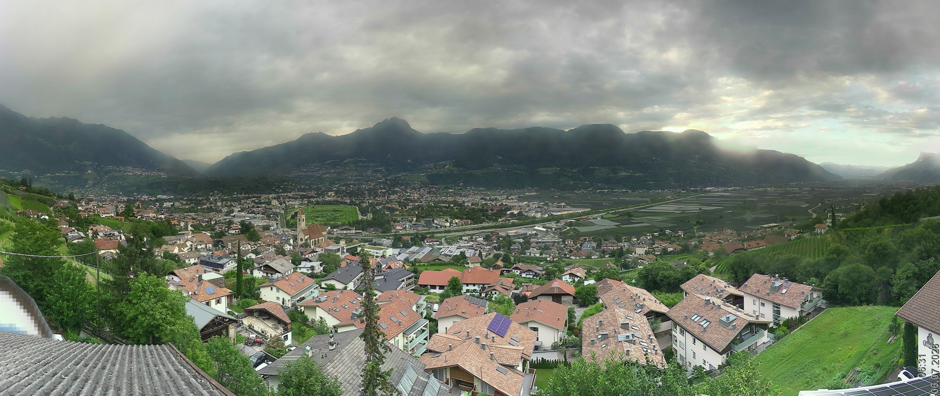 Archiv Foto Webcam Marling - Panorama
