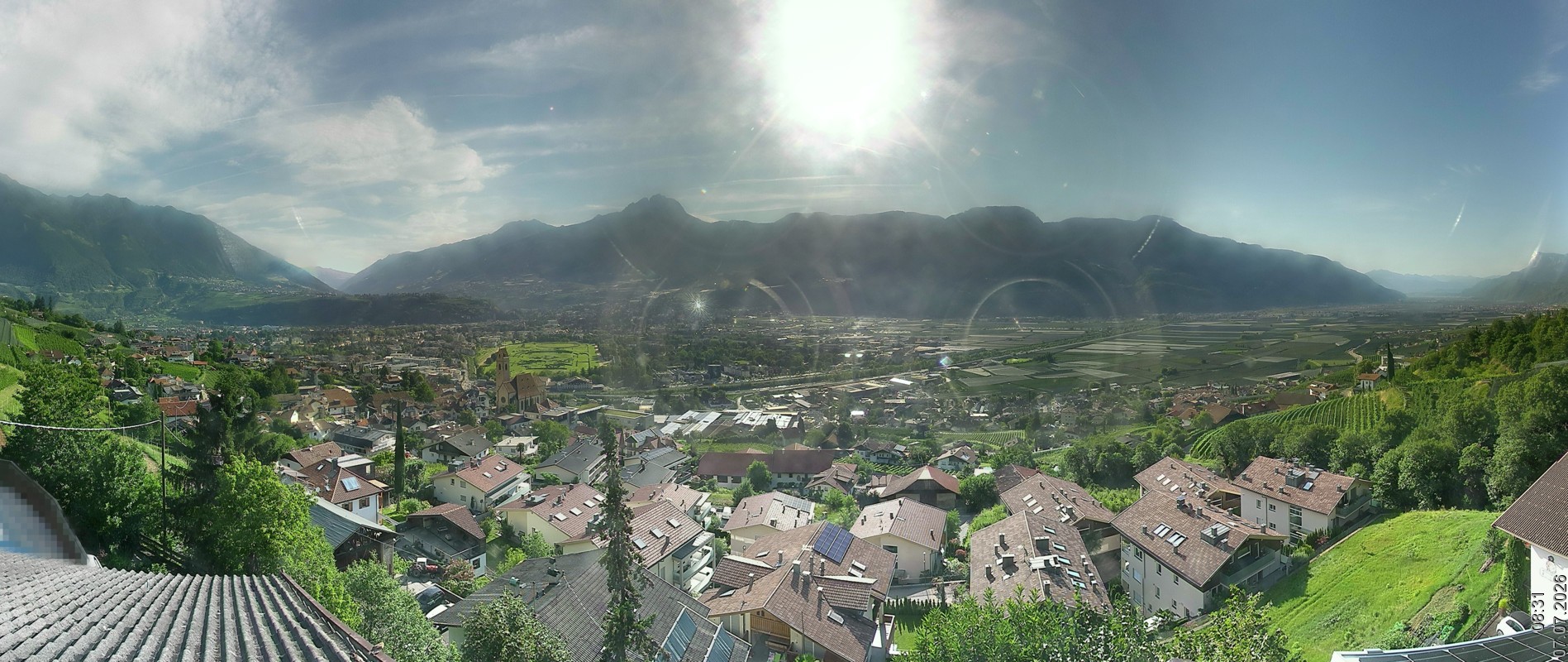 Archiv Foto Webcam Marling - Panorama