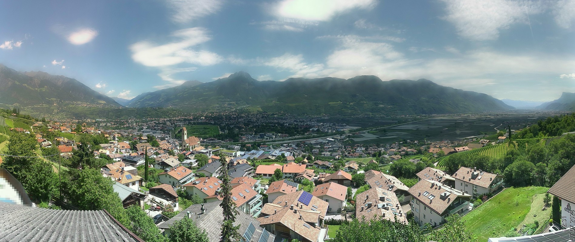 Archiv Foto Webcam Marling - Panorama