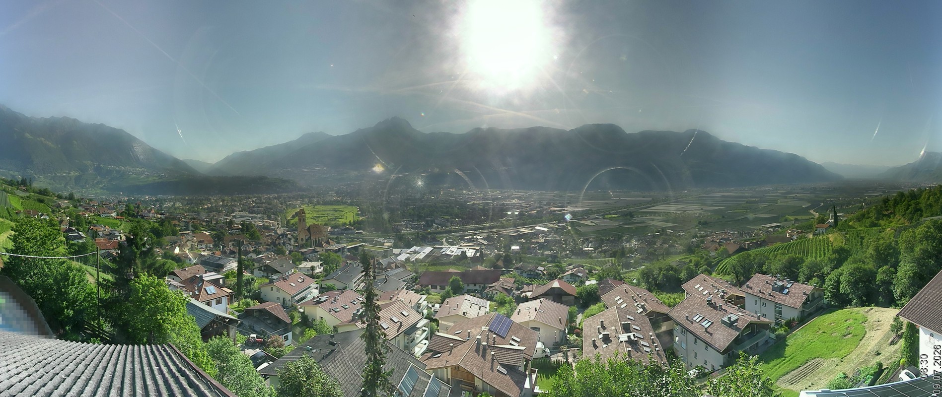 Archiv Foto Webcam Marling - Panorama