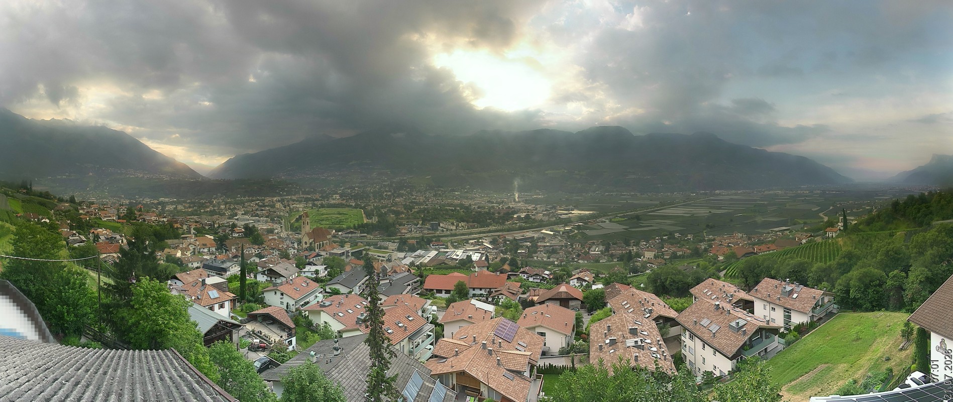 Archiv Foto Webcam Marling - Panorama