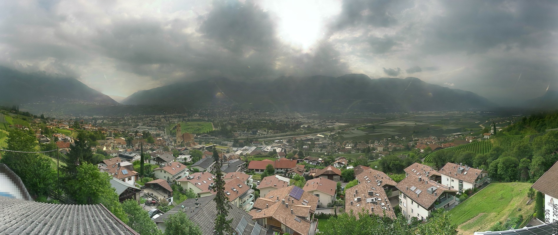 Archiv Foto Webcam Marling - Panorama