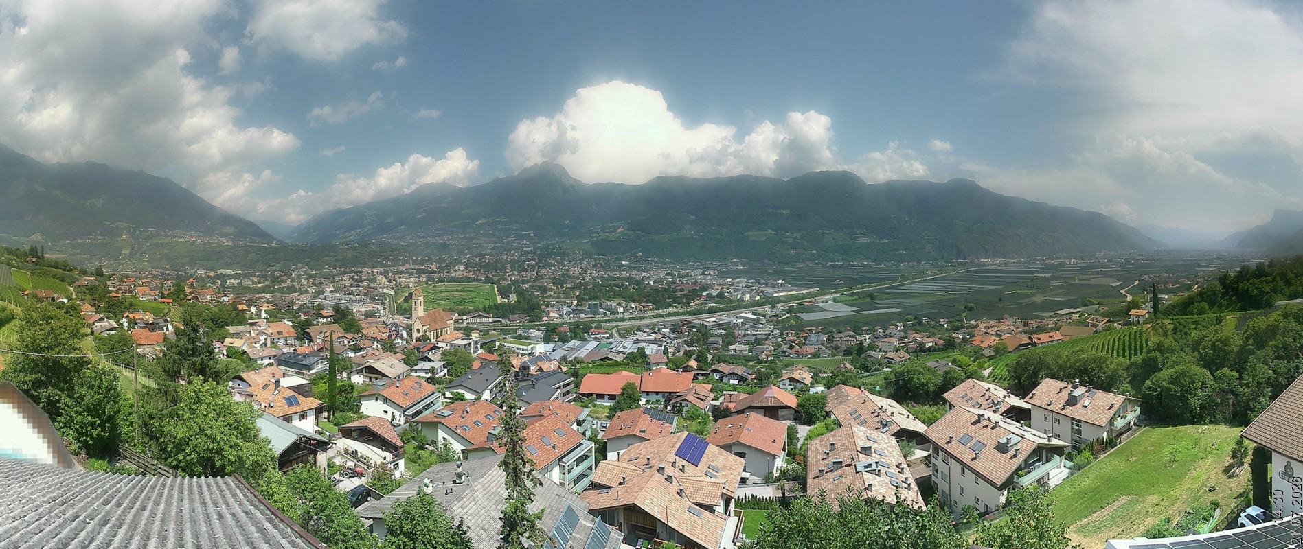 Archiv Foto Webcam Marling - Panorama