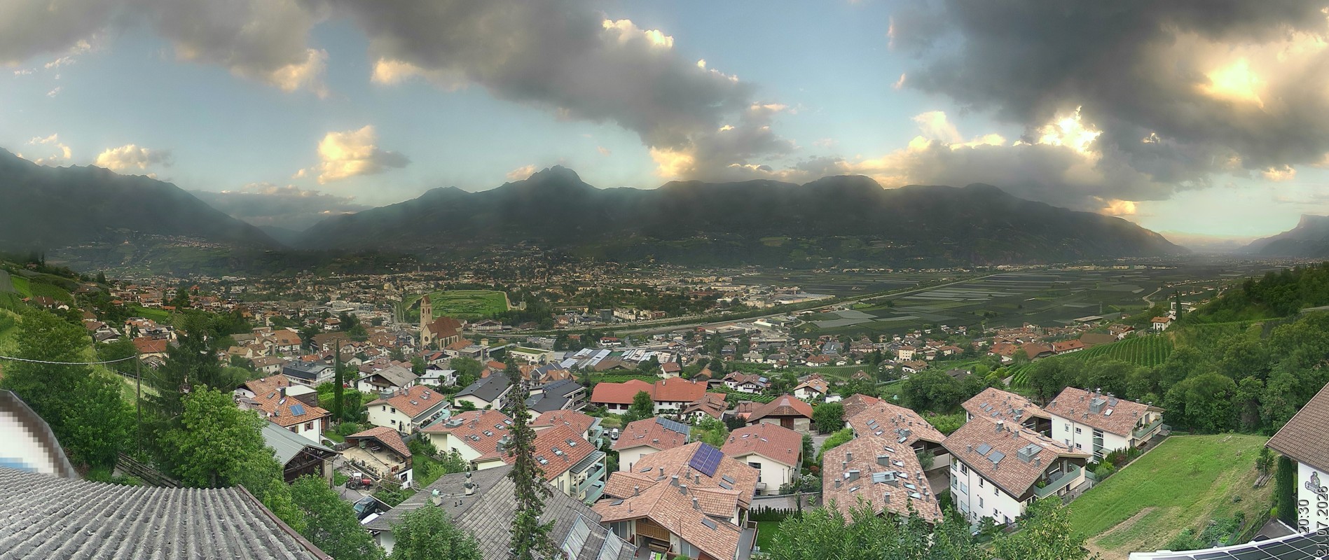 Archiv Foto Webcam Marling - Panorama