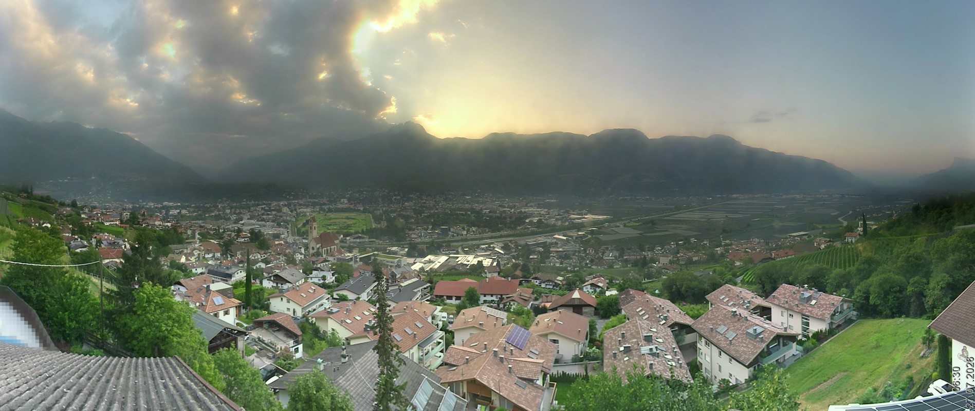 Archiv Foto Webcam Marling - Panorama
