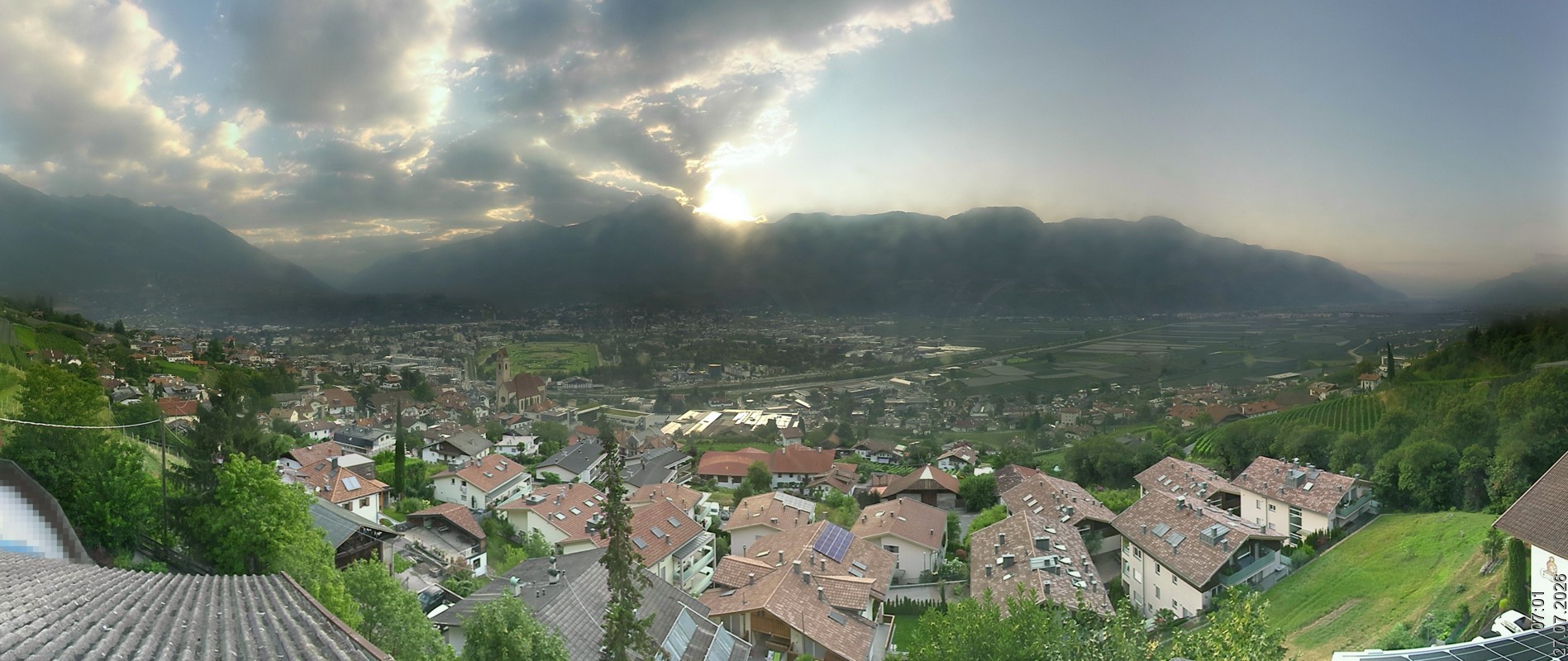 Archiv Foto Webcam Marling - Panorama