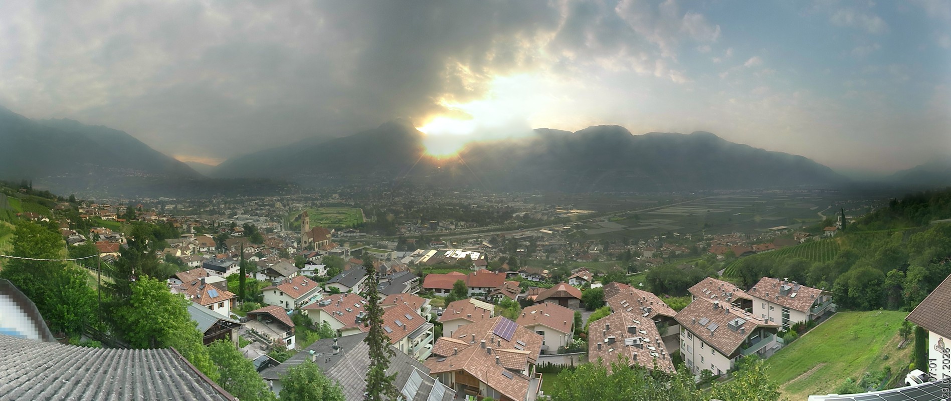 Archiv Foto Webcam Marling - Panorama