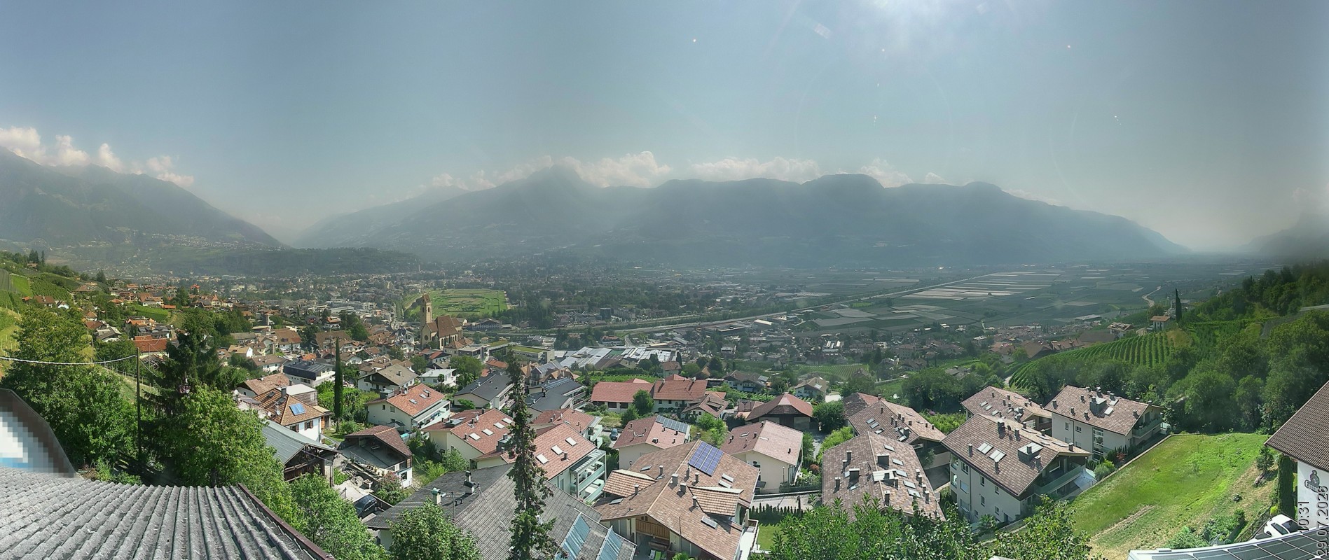 Archiv Foto Webcam Marling - Panorama