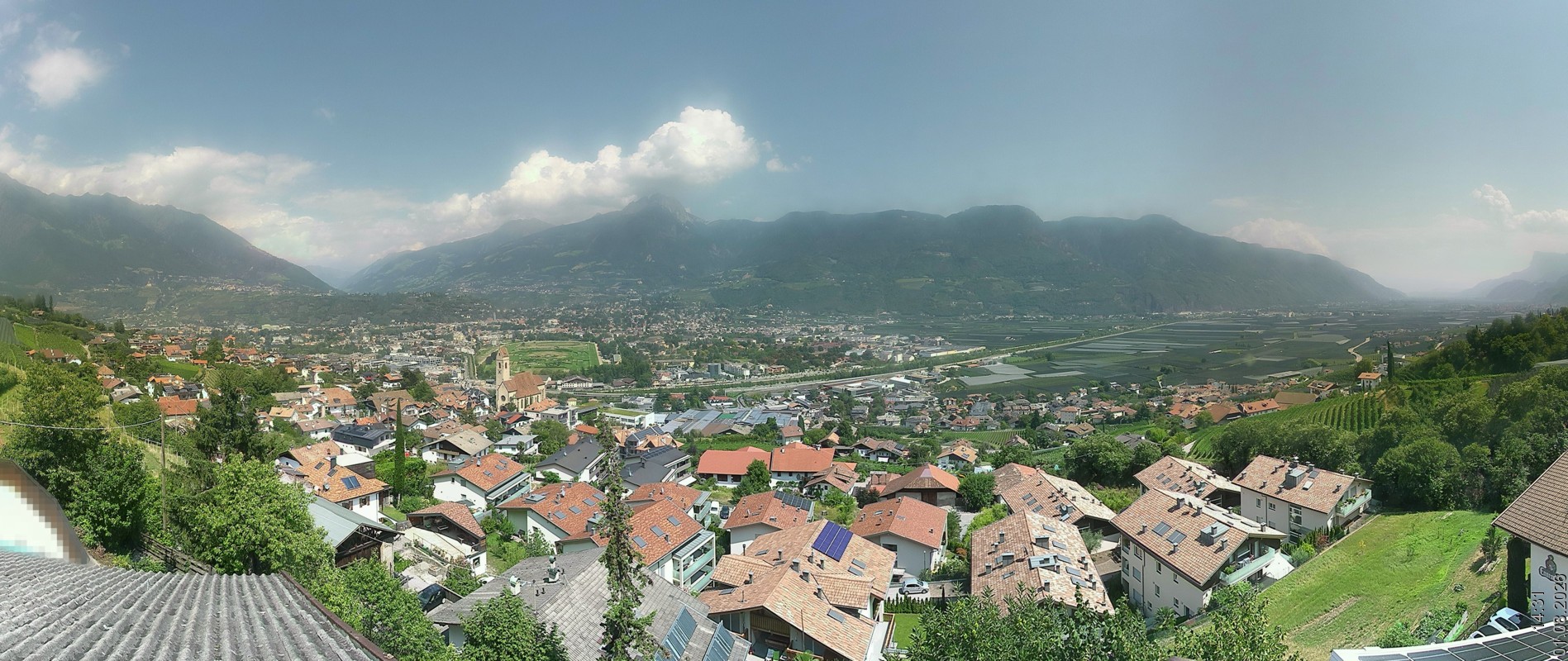 Archiv Foto Webcam Marling - Panorama