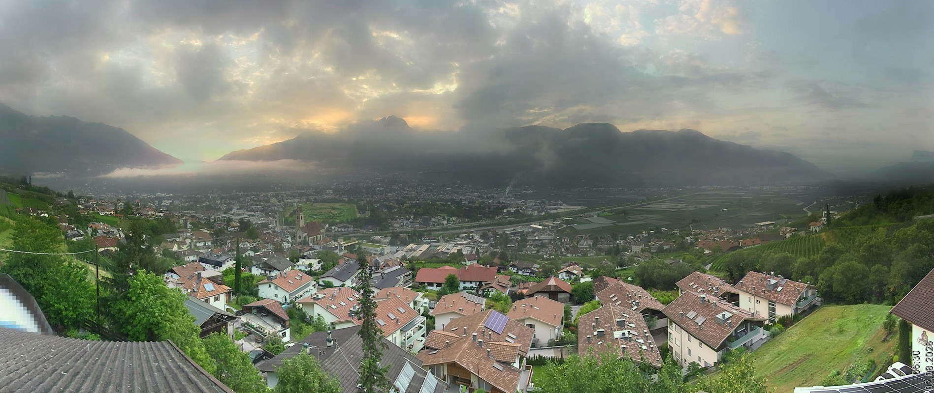 Archiv Foto Webcam Marling - Panorama