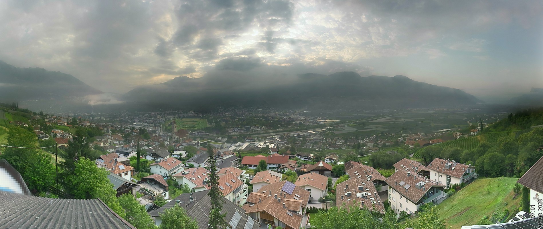 Archiv Foto Webcam Marling - Panorama