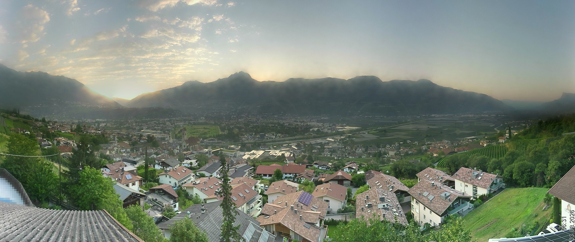 Archiv Foto Webcam Marling - Panorama