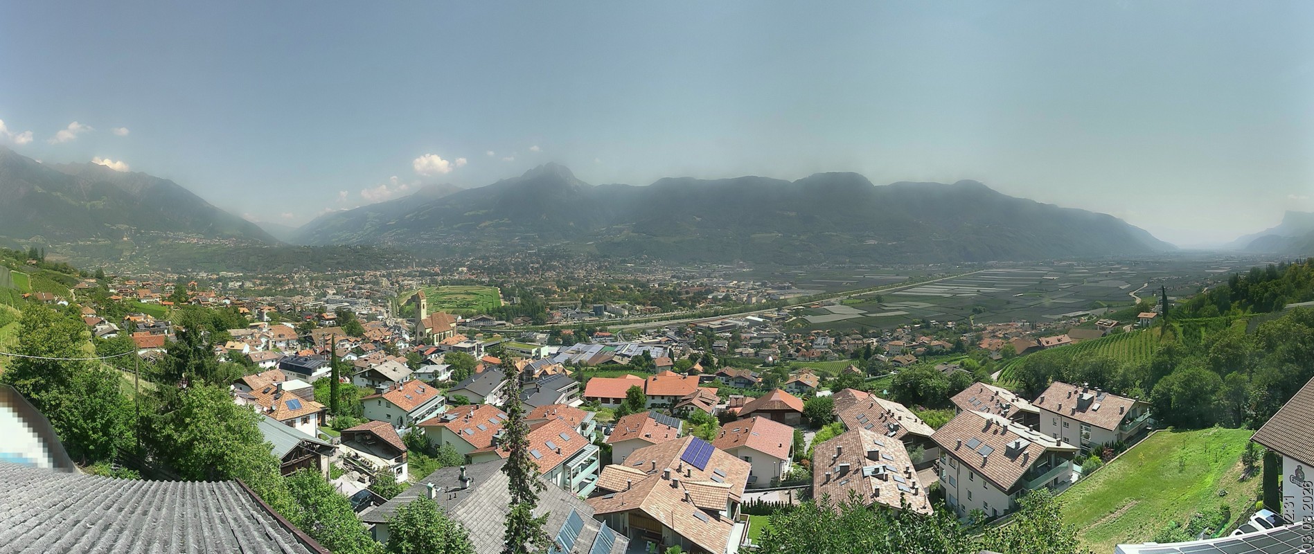 Archiv Foto Webcam Marling - Panorama