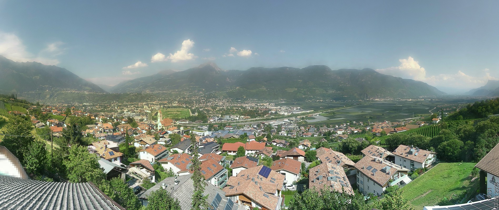 Archiv Foto Webcam Marling - Panorama