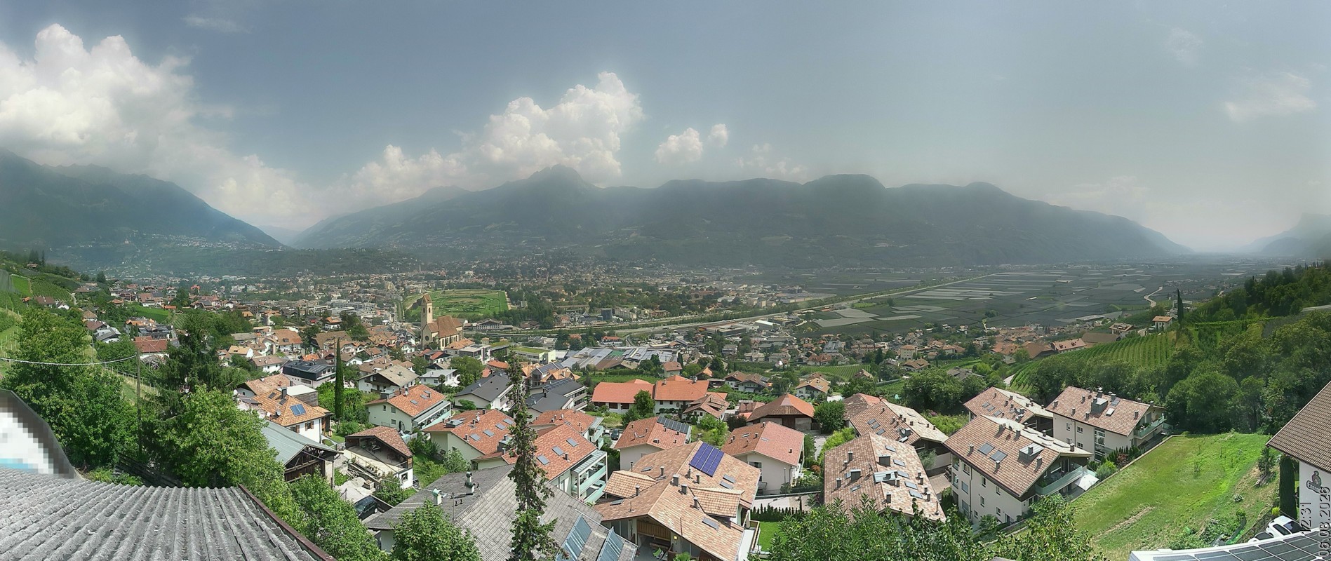 Archiv Foto Webcam Marling - Panorama