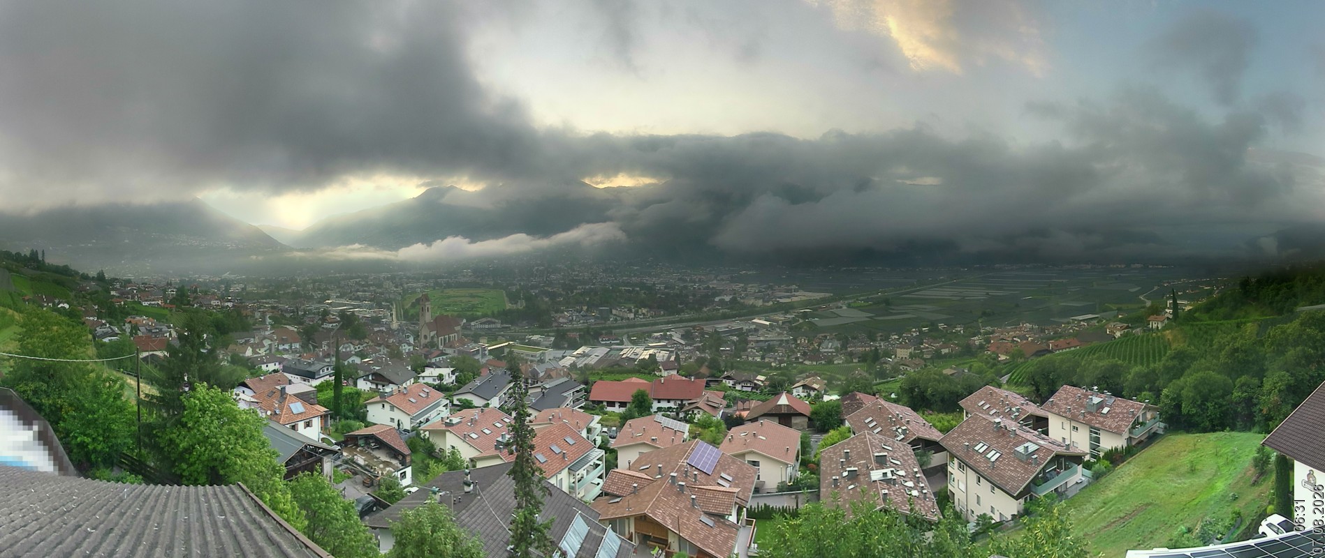 Archiv Foto Webcam Marling - Panorama