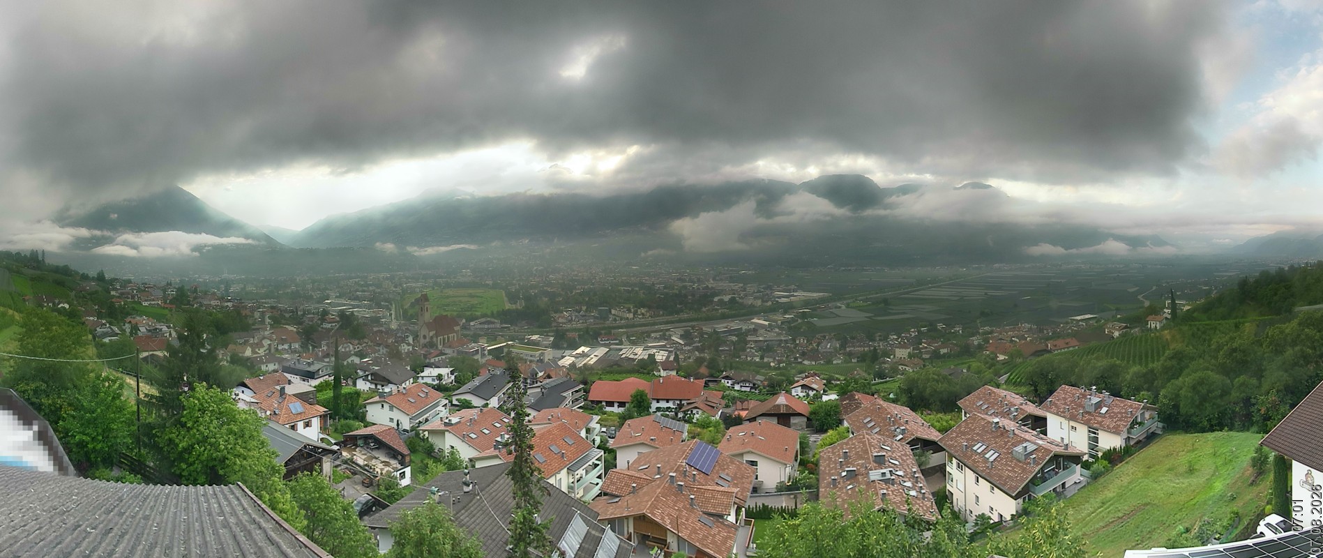 Archiv Foto Webcam Marling - Panorama
